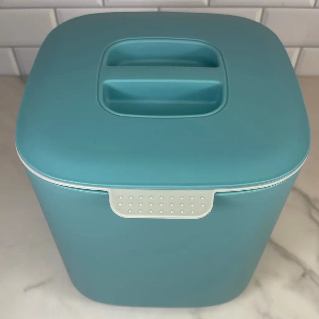 4L Kitchen Compost Caddy in Sea Blue — Kai Kai Farm