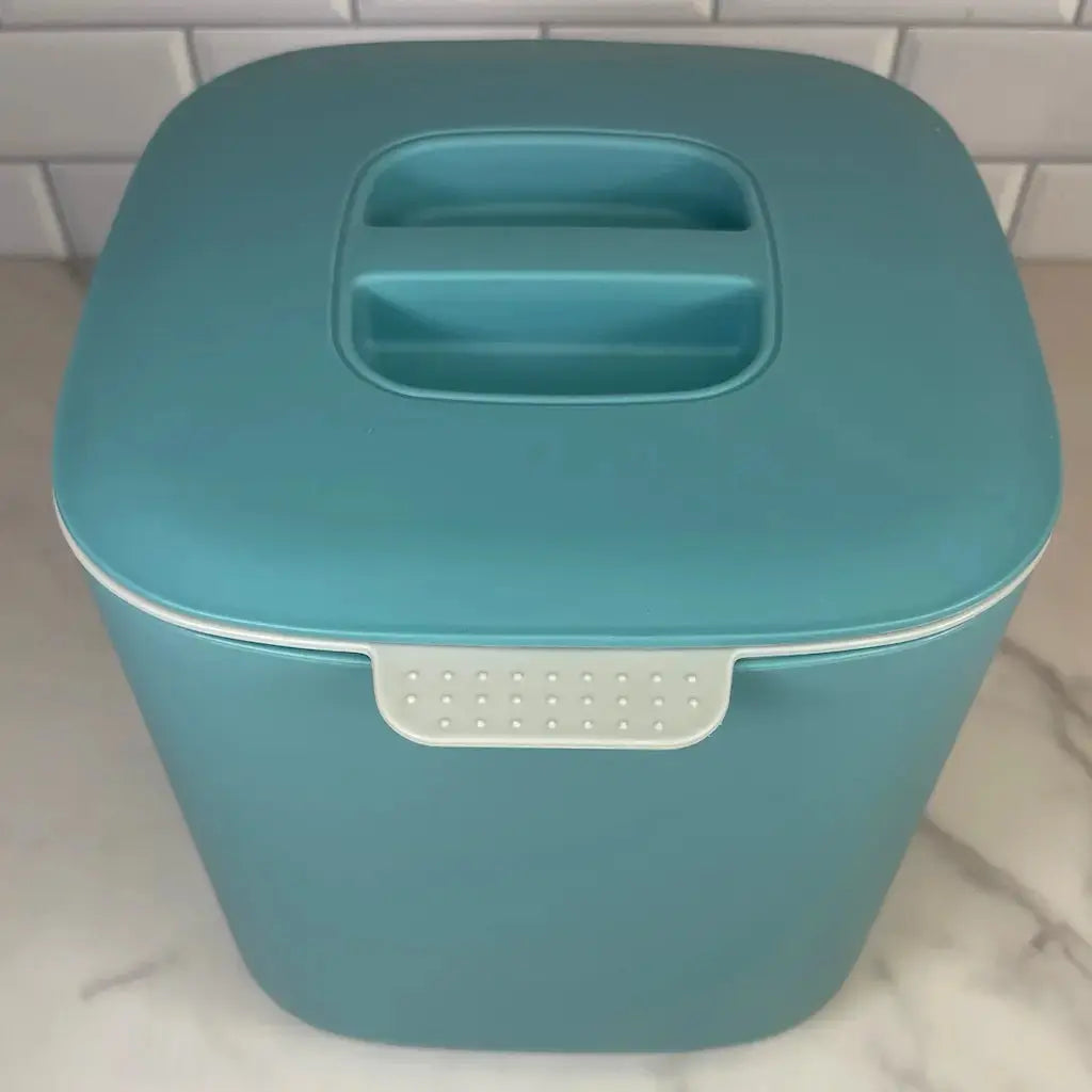 4L Kitchen Compost Caddy in Sea Blue — Kai Kai Farm