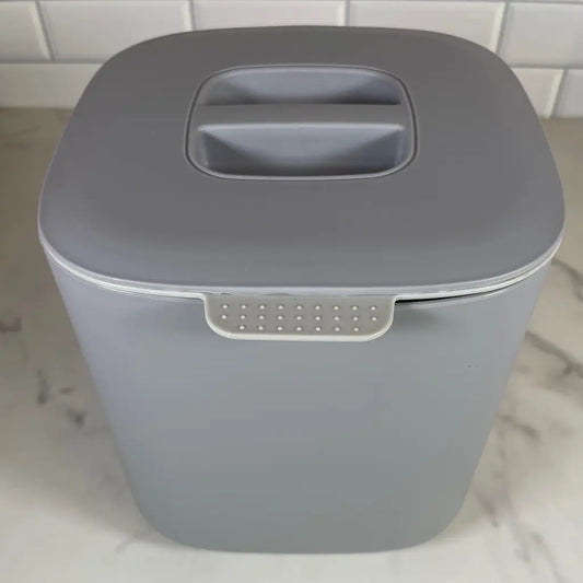 Benchtop Bokashi Compost 4L Bin In Grey