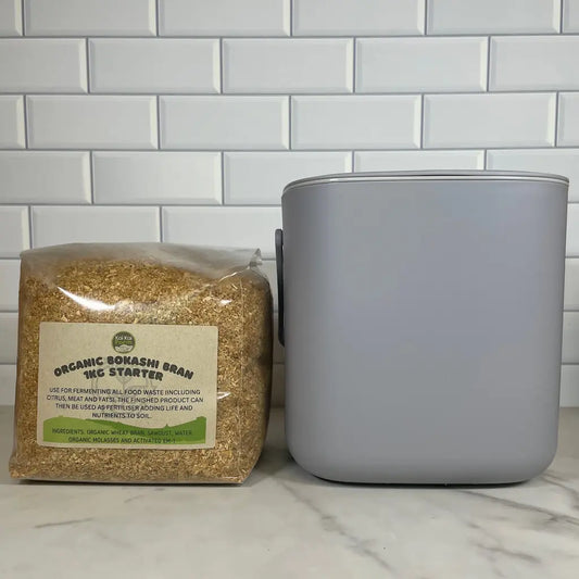 Bokashi Starter Pack - 4L Bin and 1KG Of Organic Bokashi Bran Mix