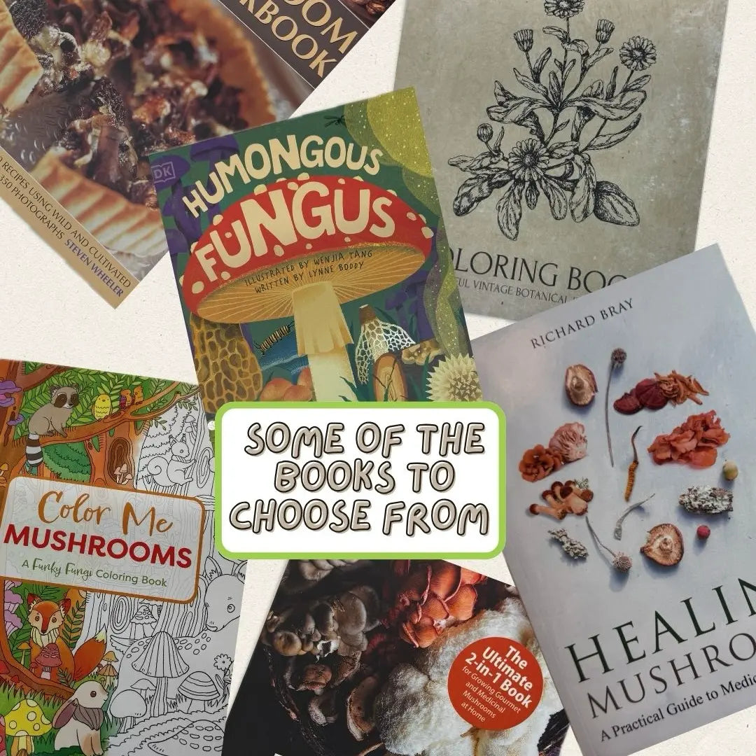 Sample Of Books Available For The Oyster Oasis Tabletop Farm Kit