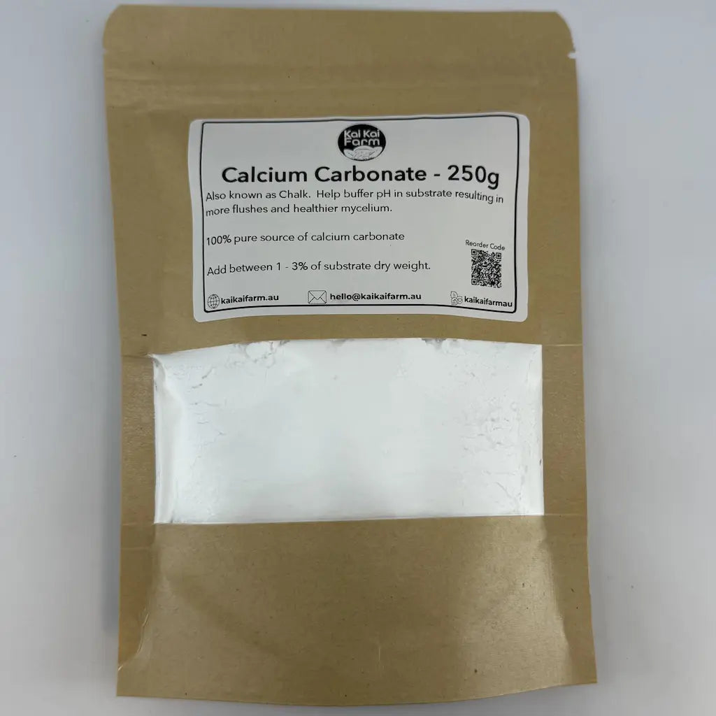 250g Bag of Calcium Carbonate (Chalk) For pH Balancing Mushroom Substrate