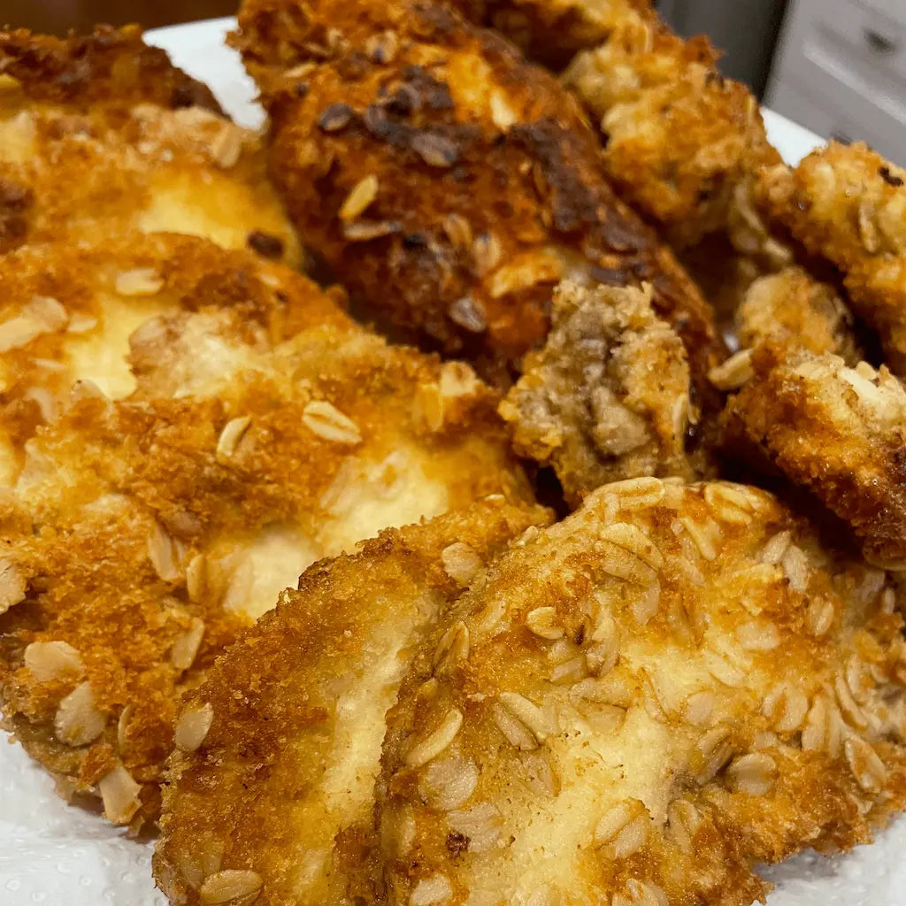 Crumbed and Fried Lion's Mane Mushroom
