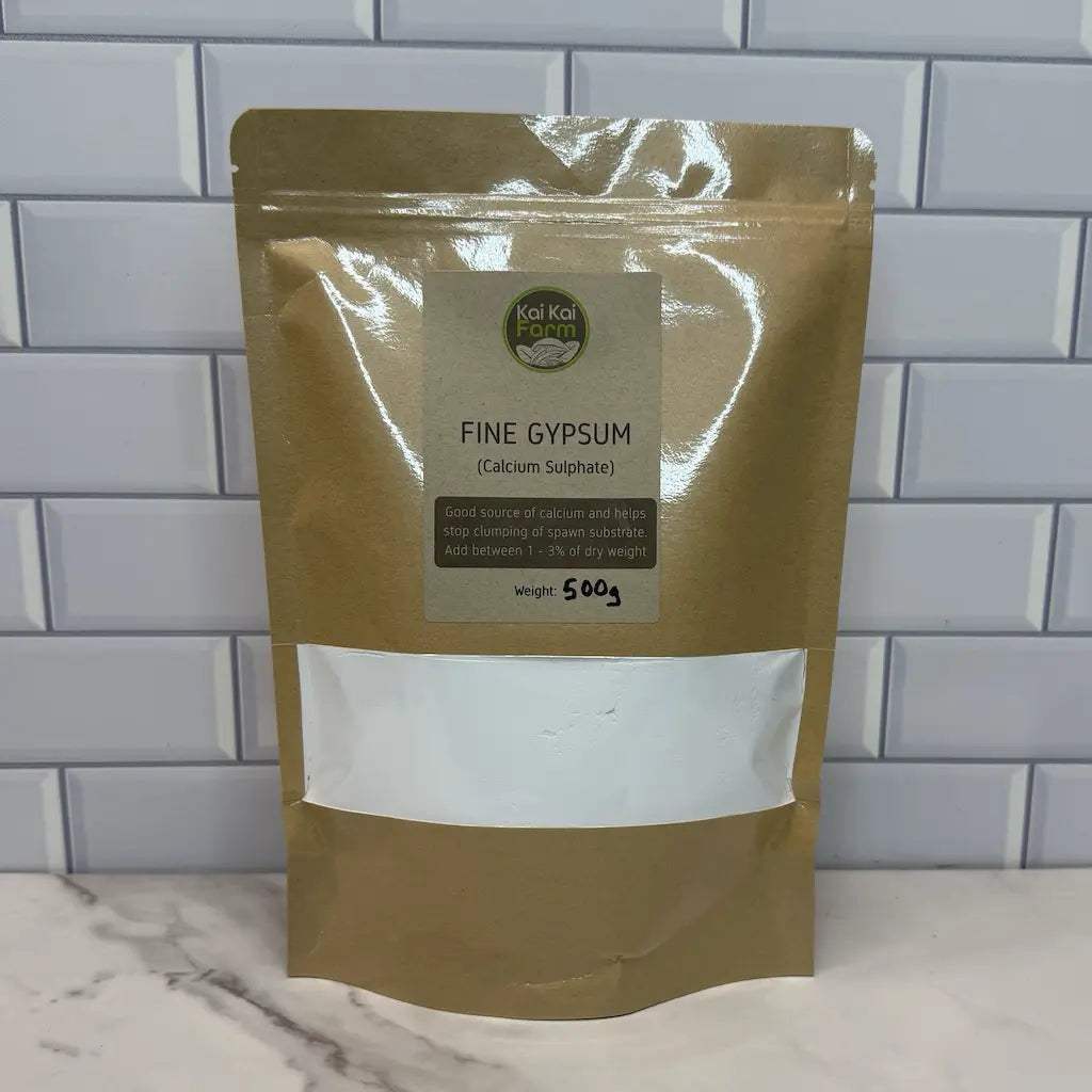 500g bag of fine grade gypsum for mushroom spawn supplementation