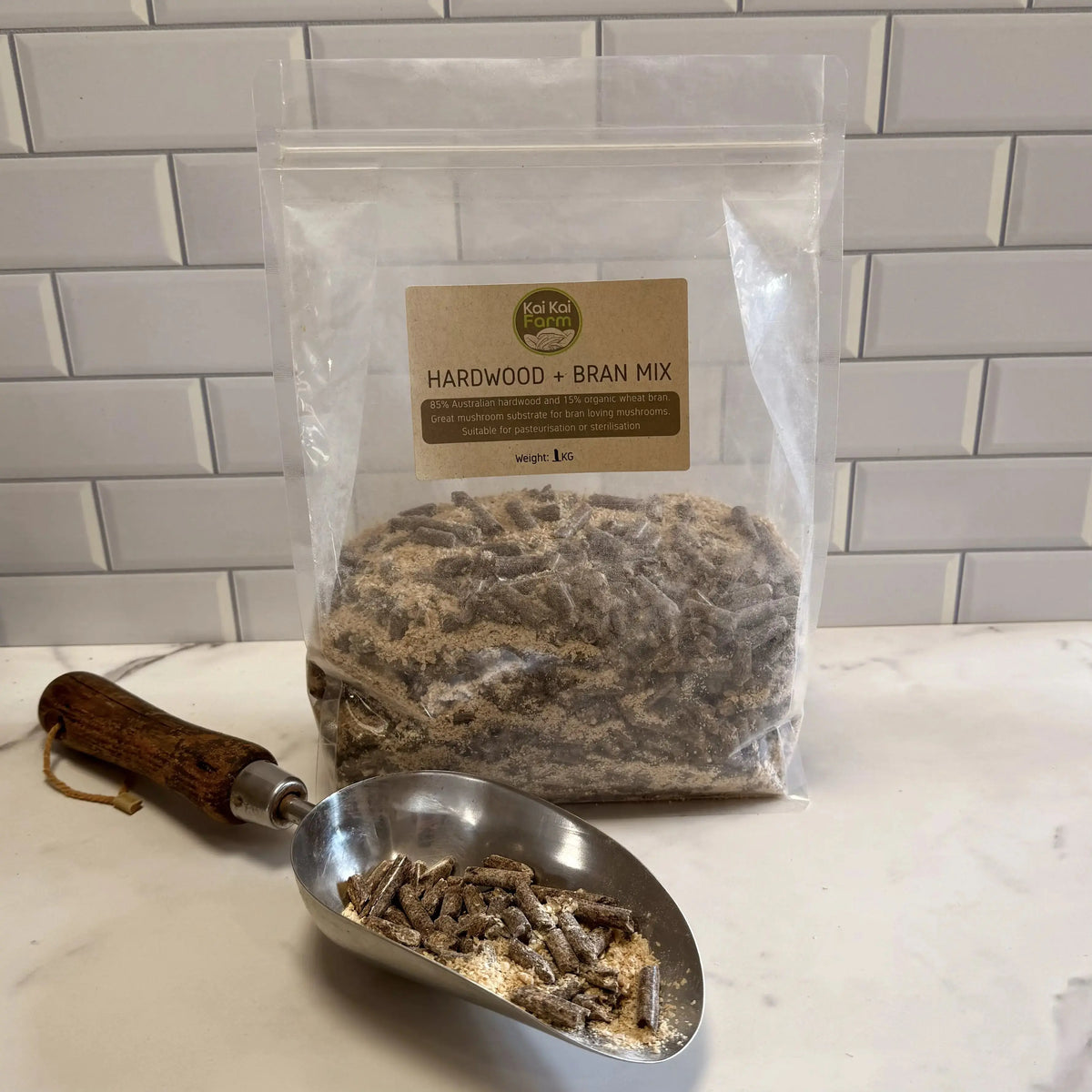 Hardwood & Organic Bran Mix For Mushroom Substrate Kai Kai Farm