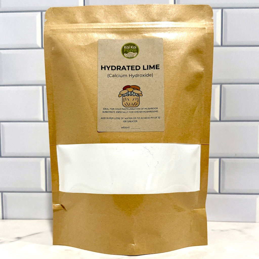 250g bag of hydrated lime (Calcium Hydroxide) with resealable lip