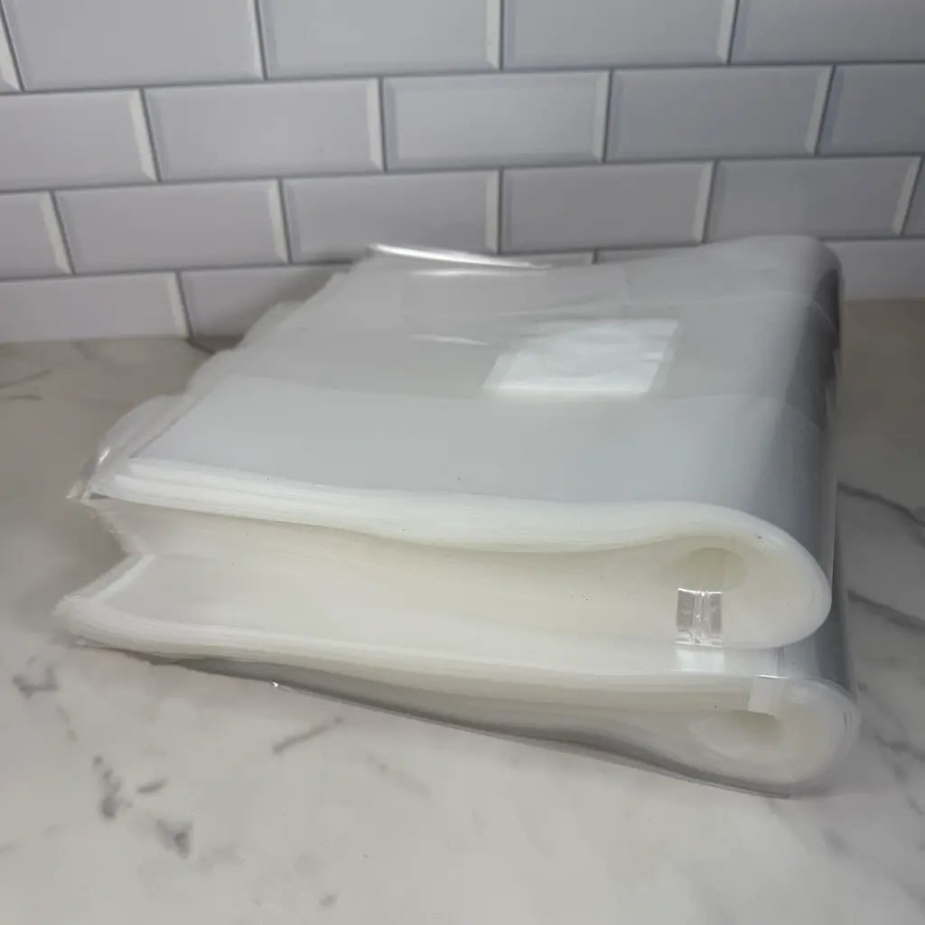 100 Pack of '3T' Medium Size Clear Mushroom Grow Bags