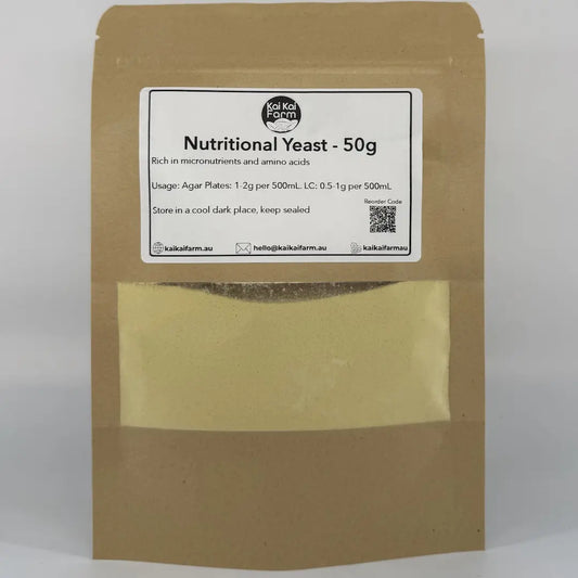 50g Non GMO Nutritional Yeast For Agar Agar Plates & Liquid Culture Kai Kai Farm