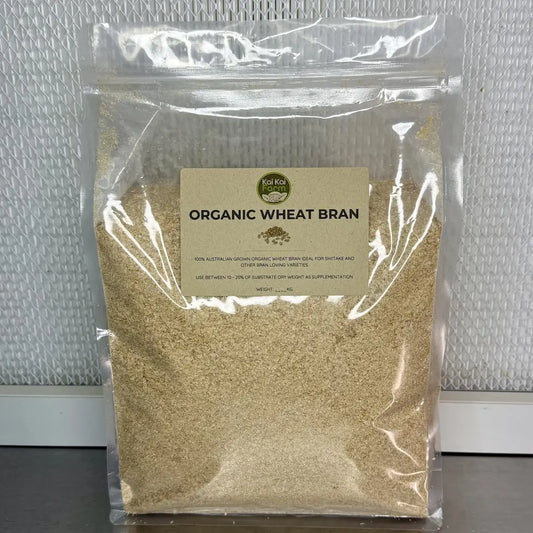 Organic Wheat Bran 1KG Bag For Mushroom Growing