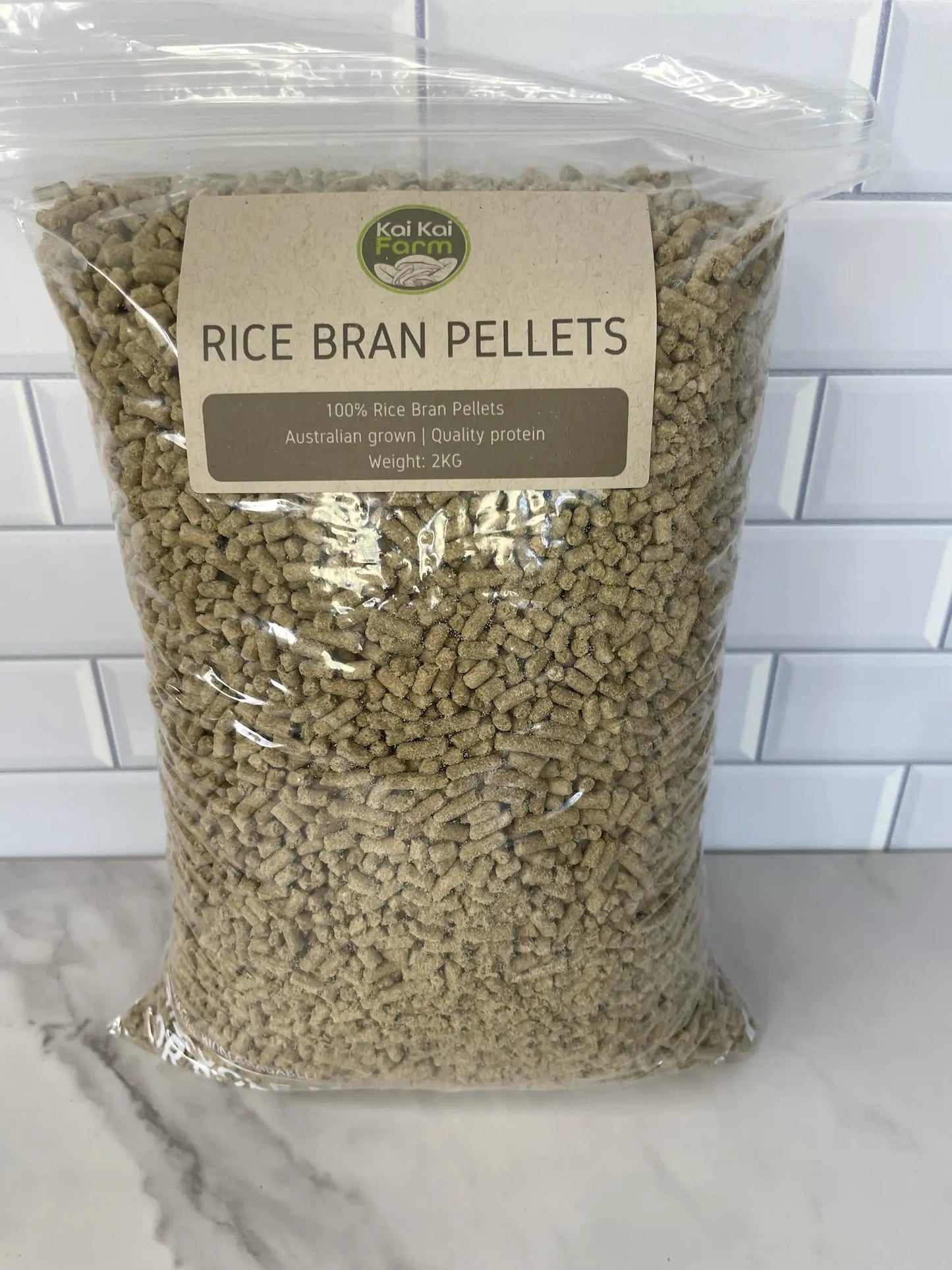 2KG Bag of Rice Bran Pellets For Mushroom Substrate