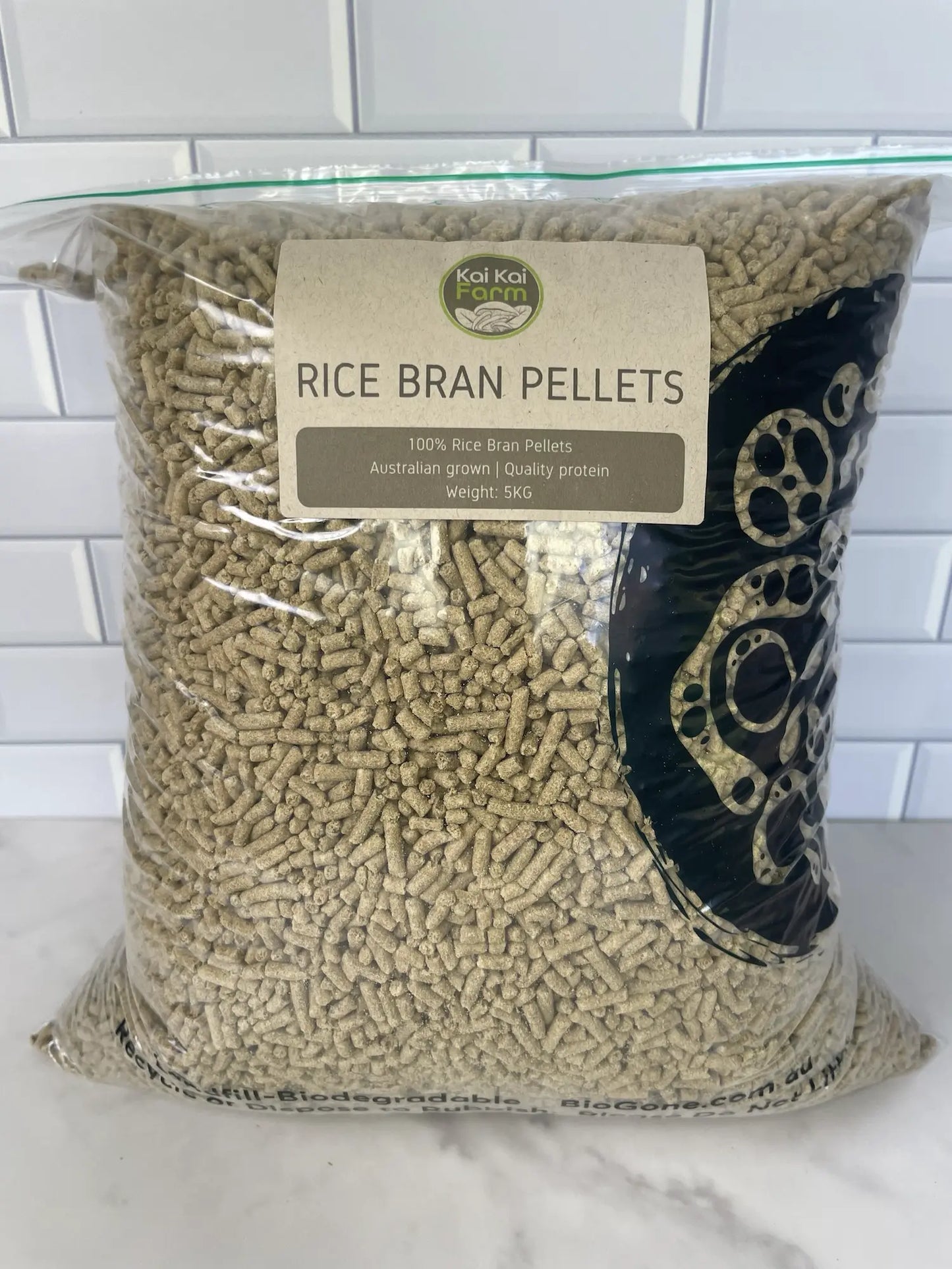 5KG Bag of Rice Bran Pellets For Mushroom Substrate