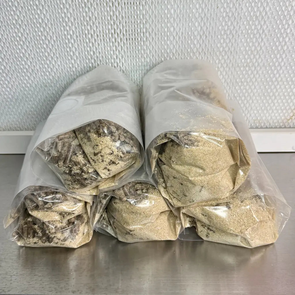 5x Mushroom Substrate Bag Dry - Mix of Hardwood Pellets Organic Bran and Gypsum
