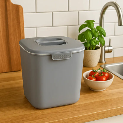 Bokashi Composter Bin On Kitchen Bench