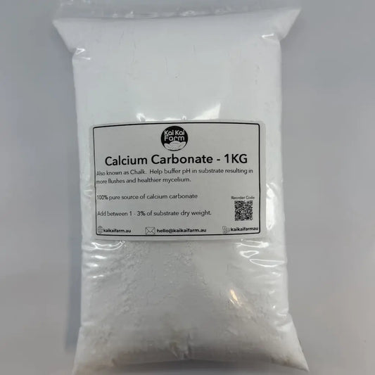 1KG Resealable Bag of Calcium Carbonate(Chalk) For pH Balancing Mushroom Substrate