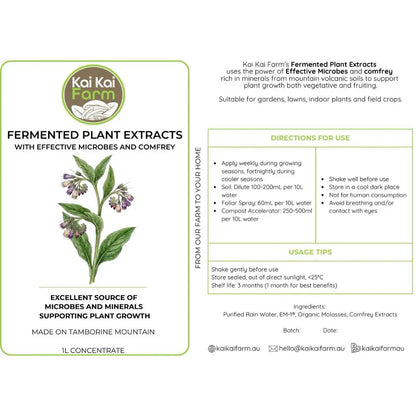 Fermented Organic Comfrey Extract Kai Kai Farm