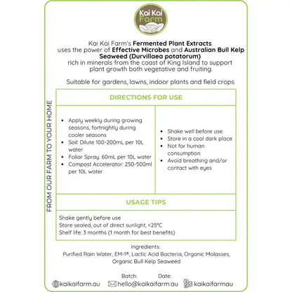 Fermented Organic Seaweed Extract Kai Kai Farm