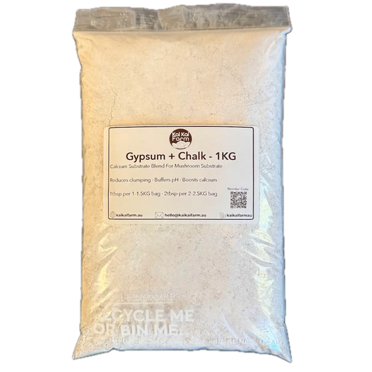 Gypsum + Chalk - Precision Blend For Mushroom Substrate Stop Clumping