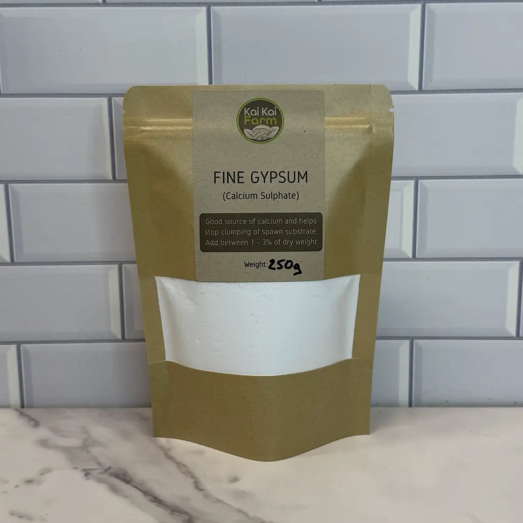 250g bag of fine grade gypsum for mushroom spawn supplementation