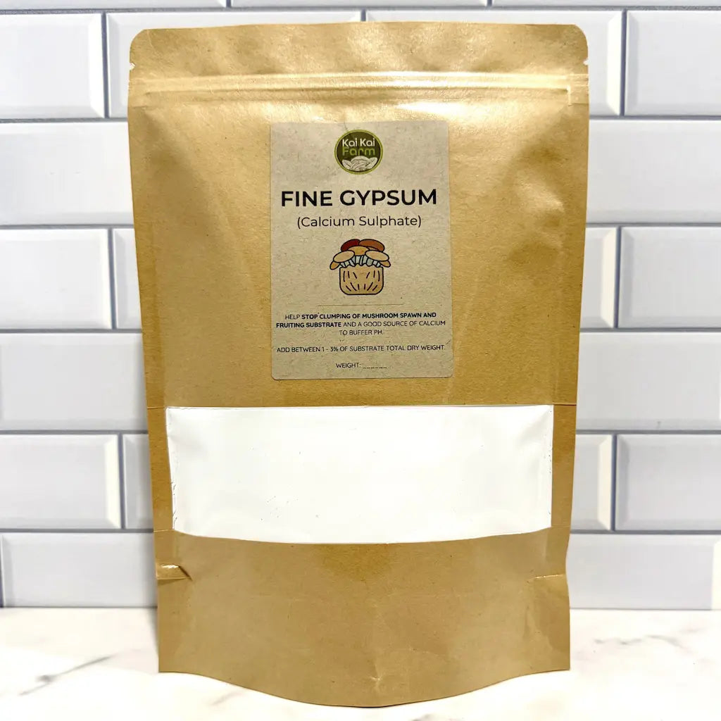 500g bag of fine grade gypsum for mushroom spawn supplementation