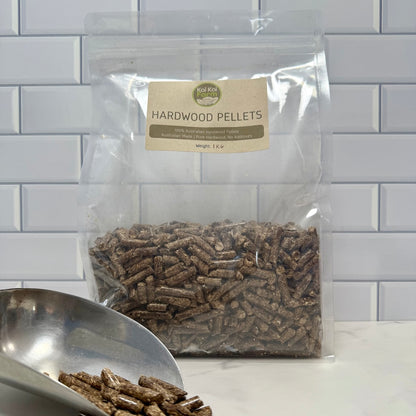 1KG bag of Tasmanian oak hardwood pellets for mushroom substrate