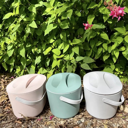 Kitchen Compost Caddy Bin On Kitchen Bench