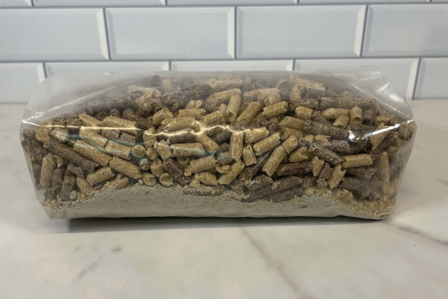 Mushroom Substrate Bag Dry - Mix of Hardwood Pellets non GMO Soy Hull Pellets and Gypsum