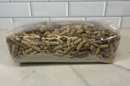 Mushroom Substrate Bag Dry - Mix of Hardwood Pellets non GMO Soy Hull Pellets and Gypsum