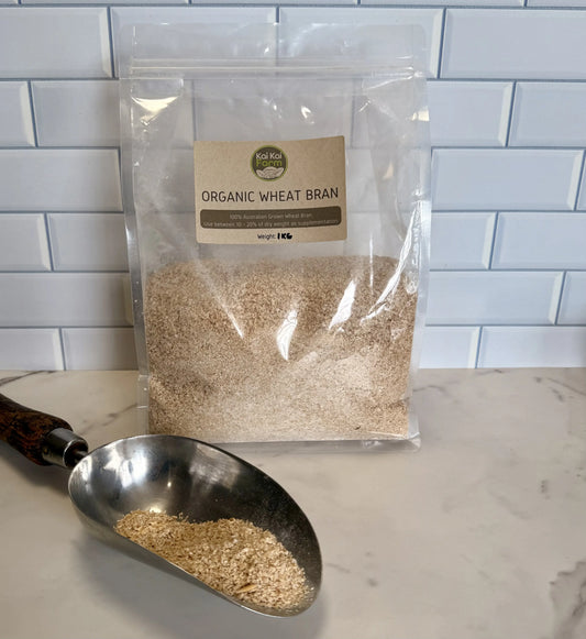 Organic Wheat Bran 1KG Bag For Mushroom Growing