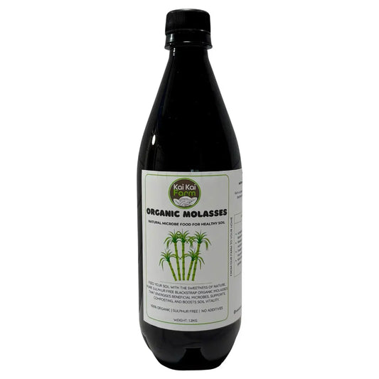 1.2kG / 70mL Organic Blackstrap Molasses, No sulphur. Pure in a bottle for nourishing soil and enhancing garden health.