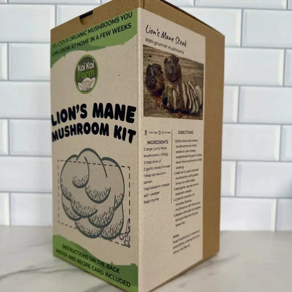 Organic Lion's Mane Mushroom Grow Kit Box Recipe