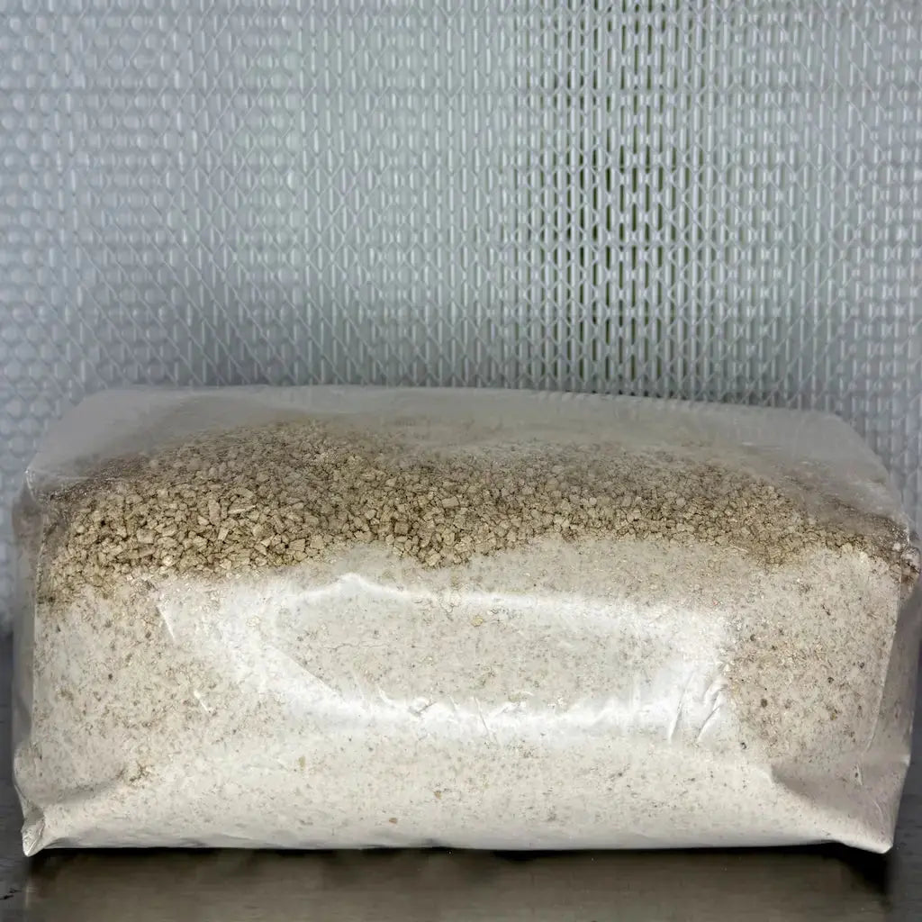 All In One Mushroom Substrate Fruiting Bags - PF Tek 2:1:1 Ratio Vermiculite and Organic Brown Rice Flour with Gypsum