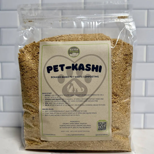 Pet-Kashi | Organic Pet Waste Bokashi Bran | Microbial Composting Catalyst Kai Kai Farm