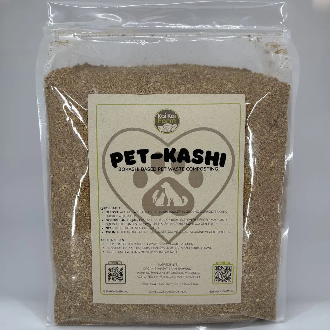 Pet-Kashi | 2.5KG Organic Pet Waste Composting Bran | Zeolite + Microbial Catalyst Kai Kai Farm