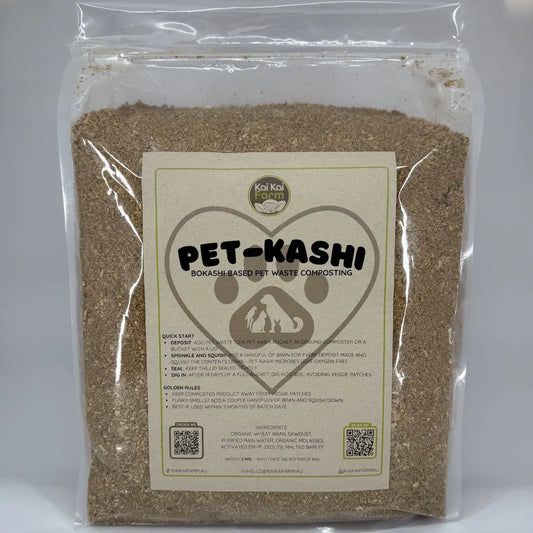Pet-Kashi | 2.5KG Organic Pet Waste Composting Bran | Zeolite + Microbial Catalyst Kai Kai Farm