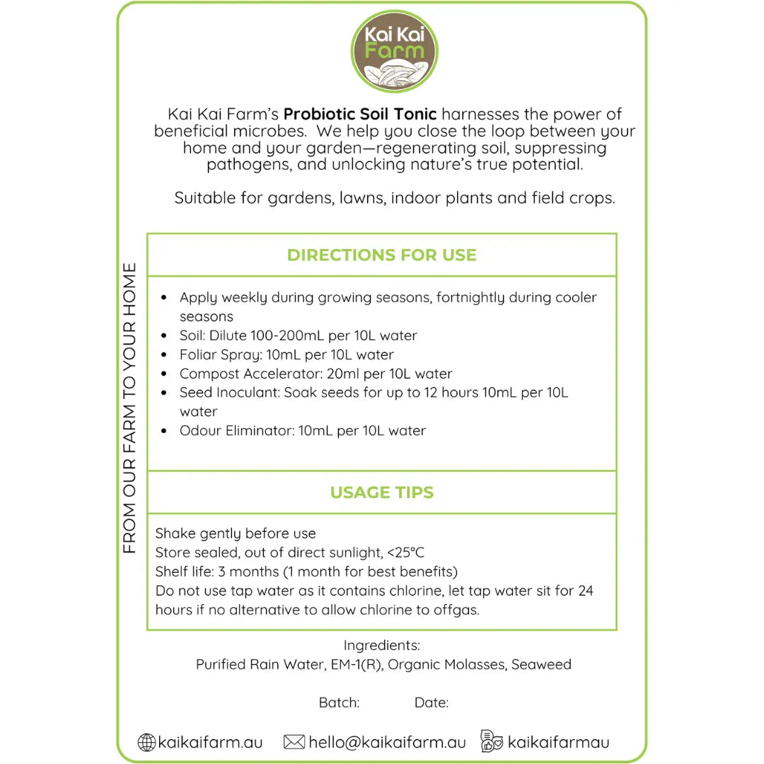 Probiotic Soil Tonic Concentrate