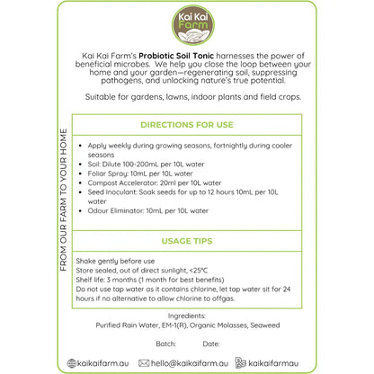 Probiotic Soil Tonic Concentrate