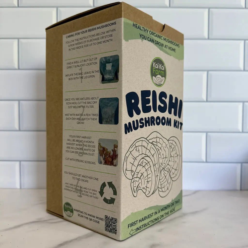 Instuctions for a Reishi organic mushroom grow kit