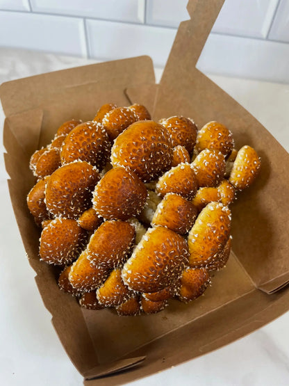 A small box of fresh Chestnut mushrooms