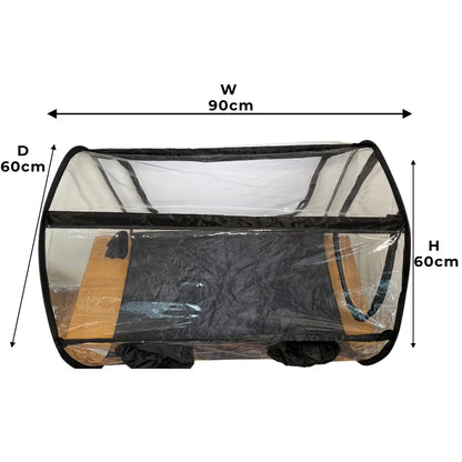 Dimensions of the Large Still Air Box - 90x60x60cm